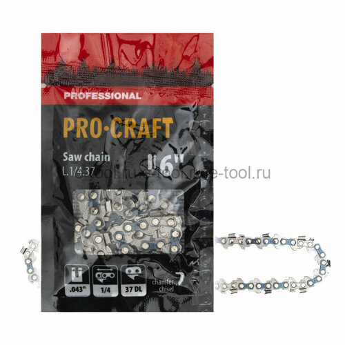 Цепь пильная ProСraft L1437 1411 мм 37 зв шина 6 360₽