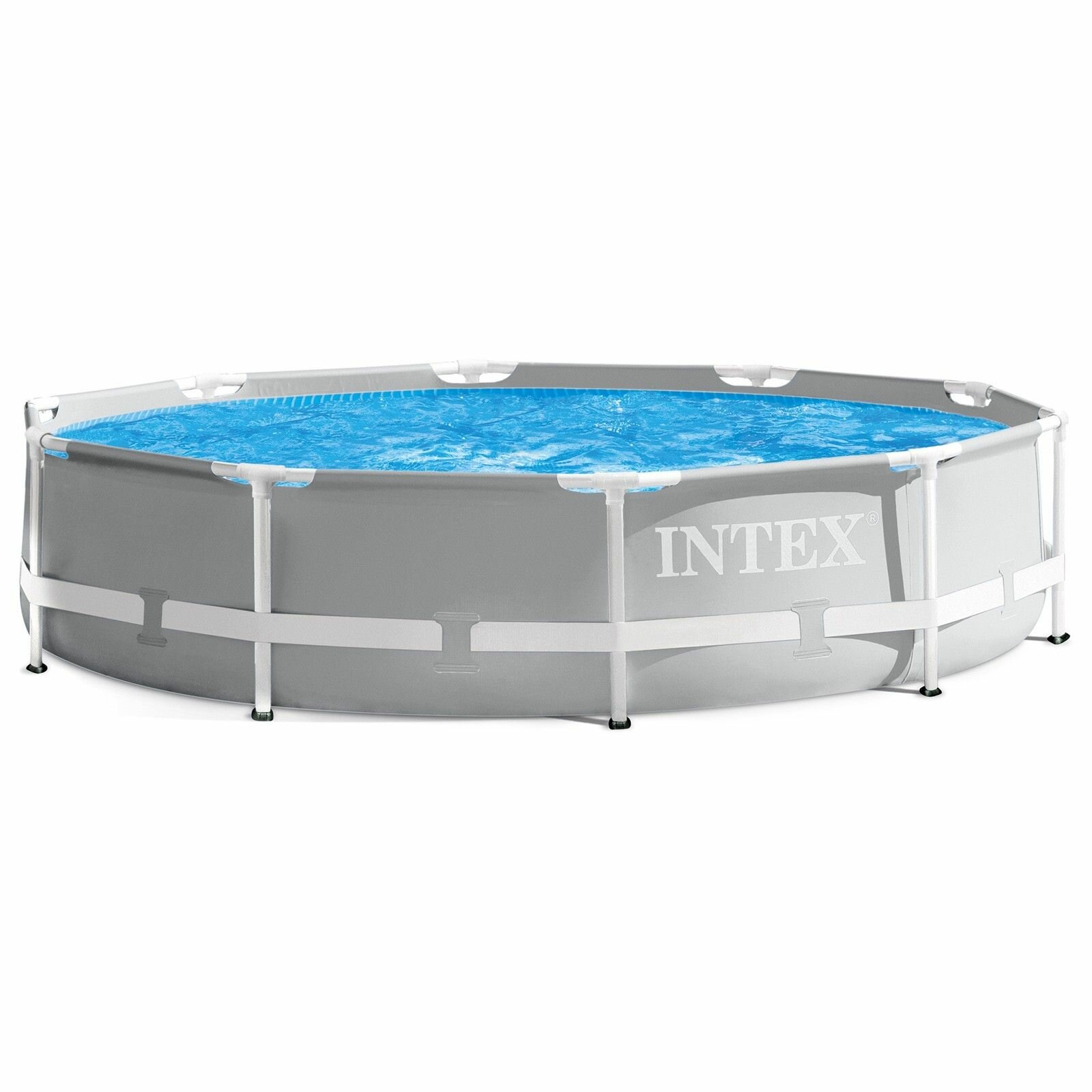 Бассейн Intex Prism Frame, каркасный, круглый, светло-серый, 305x76 см — фото 1