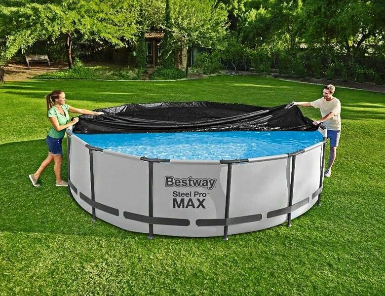 Изображение Тент для каркасного или надувного бассейна диаметром 457 см, Bestway, 58038