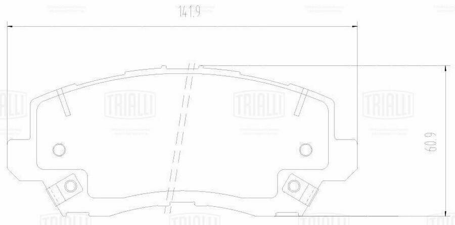TRIALLI PF4417 Колодки торм. Hongqi H5 (22-) диск. перед. (PF 4417)