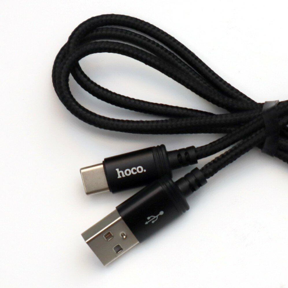 Кабель USB - Type-C (Am-Cm) Hoco X89 Wind, 3A, 1 м, цвет: черный — фото 1