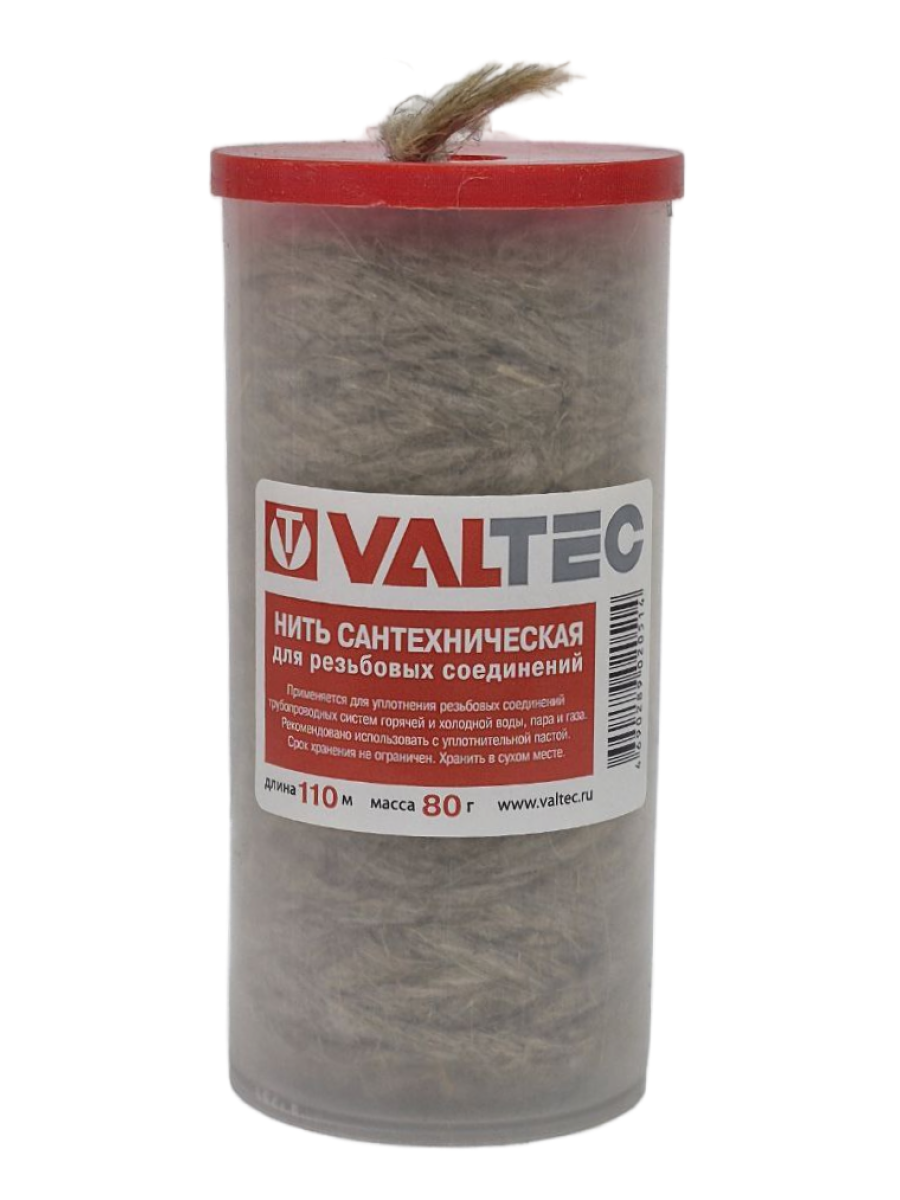 Нить сантехническая льняная Valtec 110 м для резьбовых соединений (VT. FLAX.0.110)
