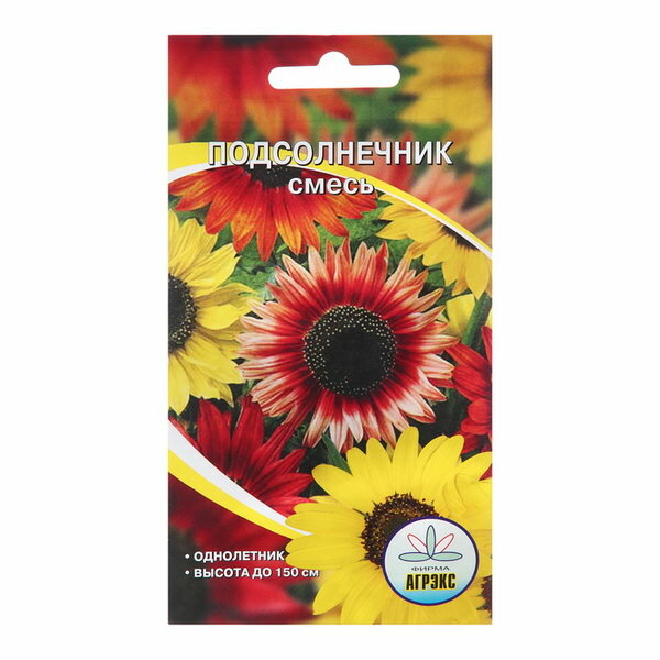 Семена цветов Подсолнечник  Смесь   10 шт  вид  подсолнечник