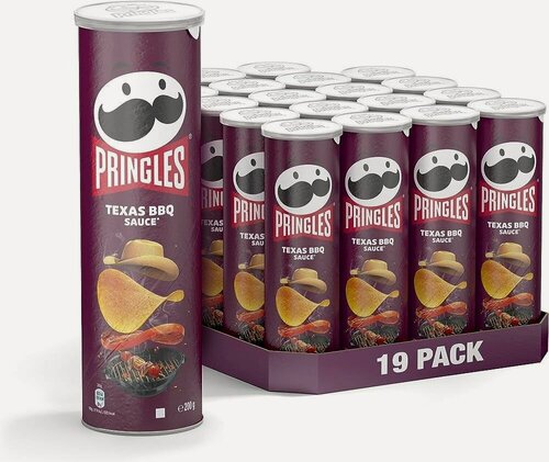 Изображение товара Чипсы Pringles (Принглс) Texas BBQ Sauce, со вкусом техасского барбекю, 19 шт по 165 г