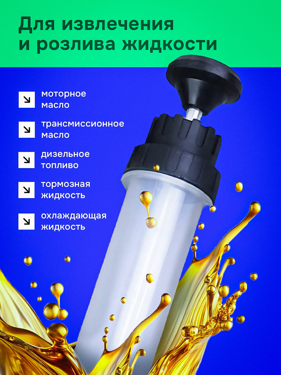 Шприц большой Жанне для масла заливки и откачки 500мл — фото 1