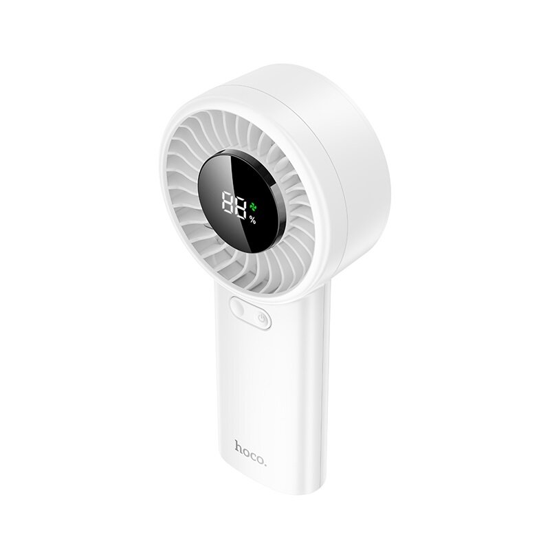 Обзор: Портативный вентилятор Hoco HX62 Endless Handheld Fan, 6000 mAh, LED display, Белый