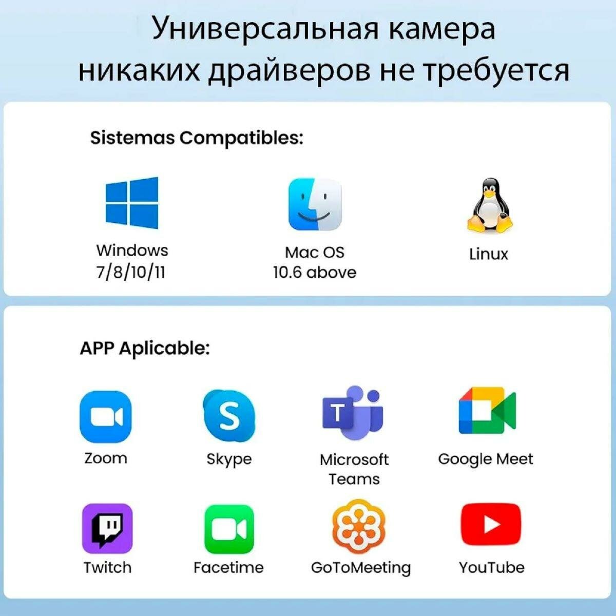 Веб-Камеры Xiaomi Веб-камера UGREEN CM678 (15728) USB WEB Camera 1080P@30hz Серебристый