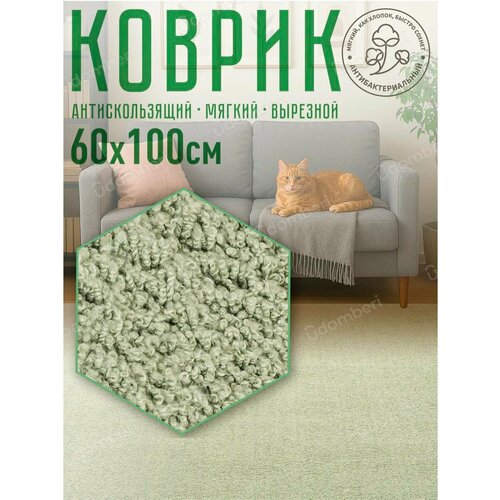 фото Ковер комнатный напольный с ворсом для зала 100х60 vdomberi