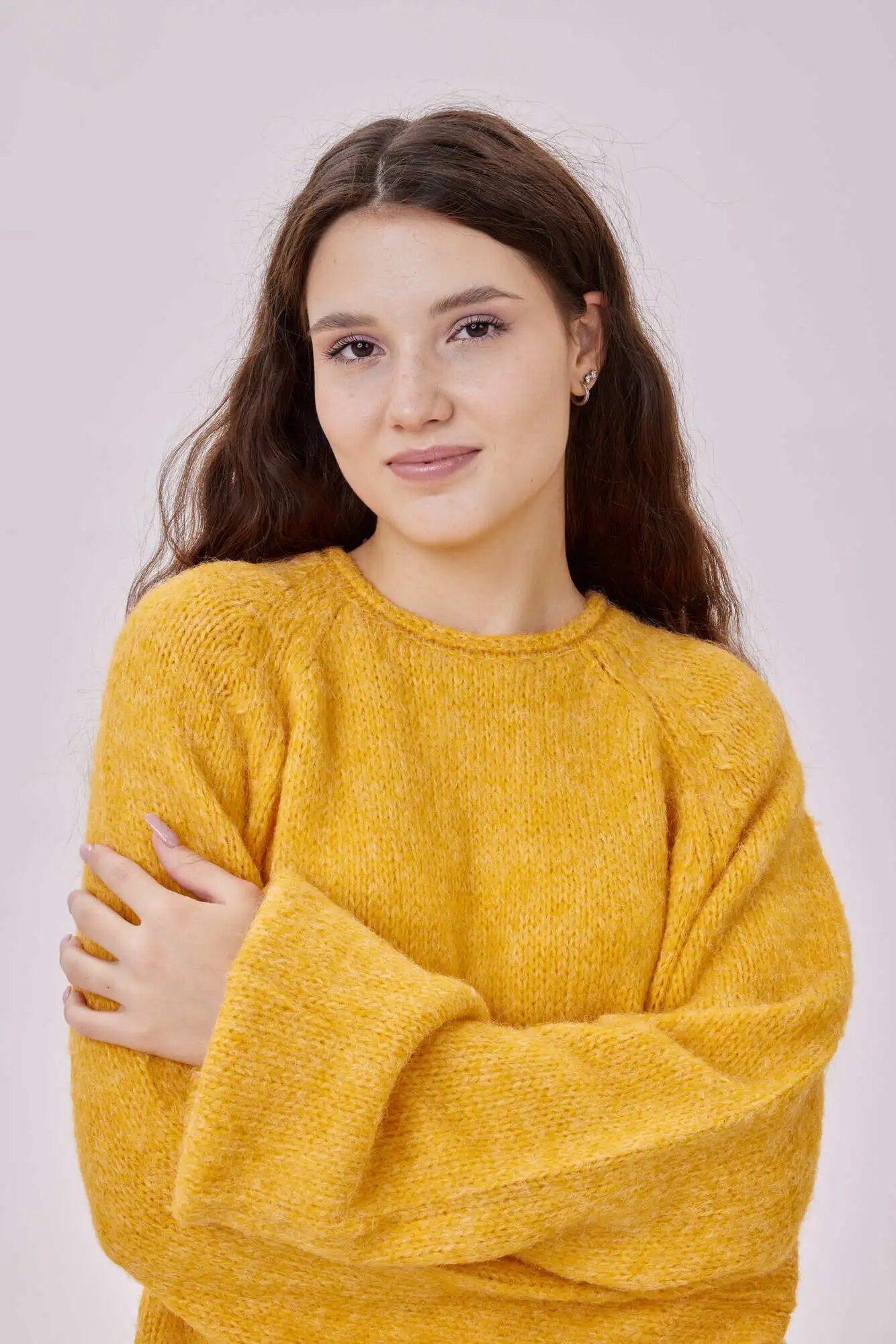 Свитер Selfie, размер M, , желтый — фото 1