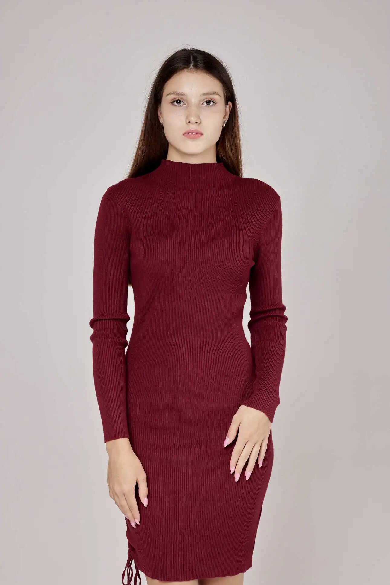 Платье Selfie, размер S, бордовый — фото 1