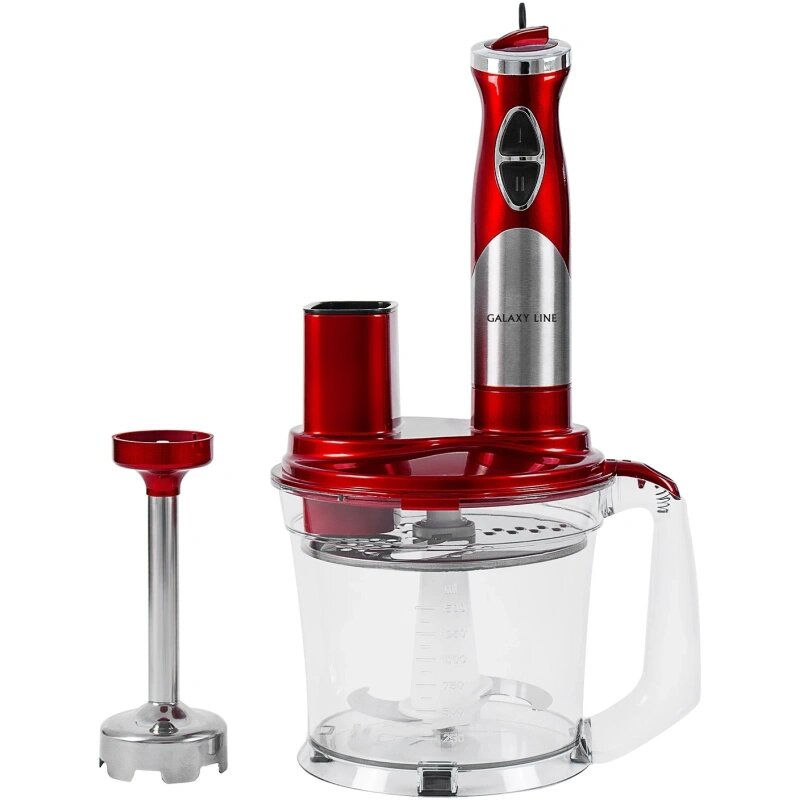 Блендер погружной Galaxy Line GL 2106 красный/серебристый (7020521060)