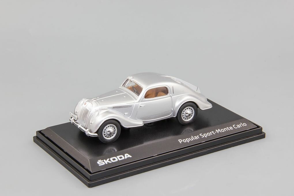 Масштабная модель Skoda Popular Sport Monte Carlo (1937) Silver Metallic