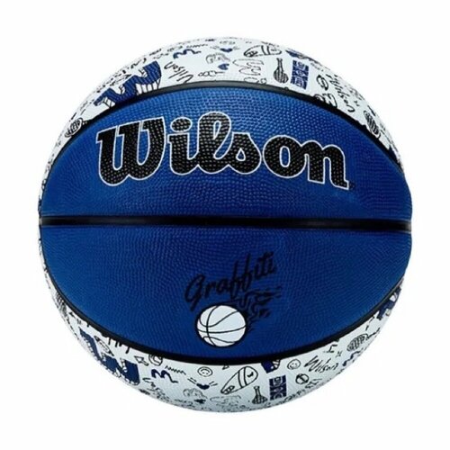 Баскетбольный мяч Wilson GRAFFITI BSKT Blue №7