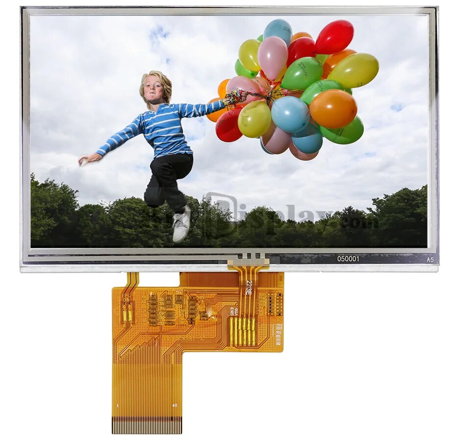ЖК-дисплей 5-дюймовый TFT-модуль 480x272 OPTL с сенсорным экраном для MP4, GPS, Resistive Touch