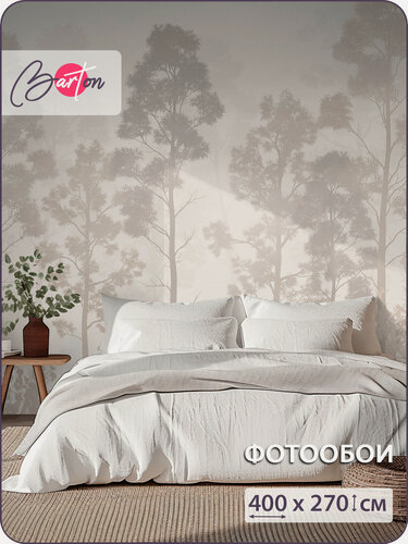 Изображение товара Фотообои на стену флизелиновые 3d Туманный лес Природа 400x270 см Bartonwall N169_W