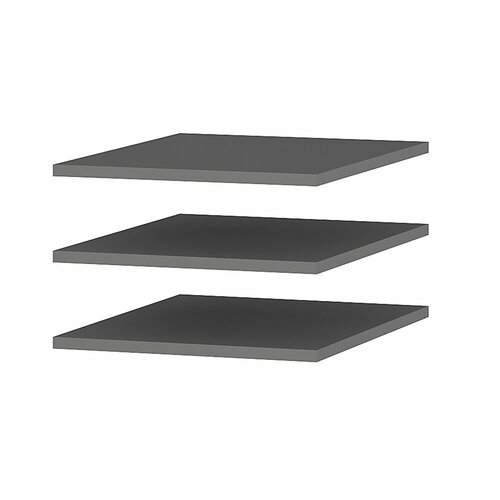 Полка (комплект) ПЛ-20 для шкафа Симпл ШК-13 48,0х37,6х1,6 см, графит