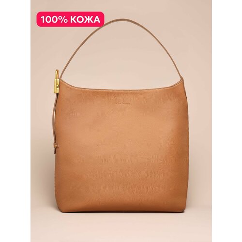 Сумка шоппер JACK ARNO фактура матовая коричневый 15053₽