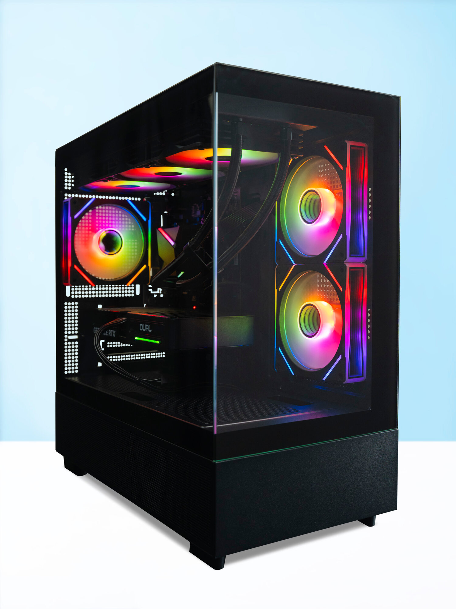 Игровой компьютер Robotcomp M-16 2.0 V2 Aqua Intel Core i5-14400F 2.5-4.7 GHz - 10 Core / 32GB DDR5 / 960GB SSD PCI-E / GeForce RTX 5060 Ti — фото 1