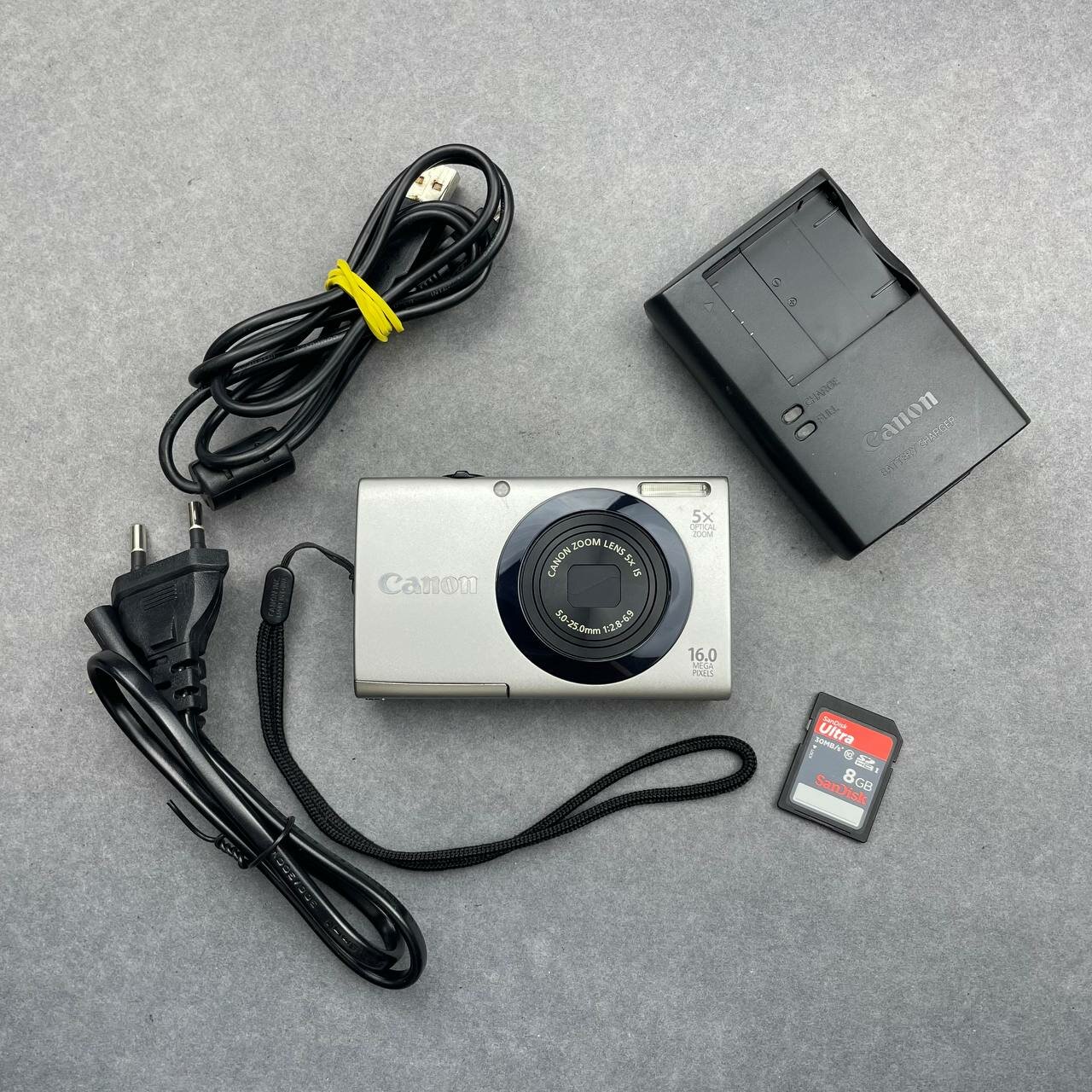 Цифровой компактный фотоаппарат Canon PowerShot A3400 IS, серебристый
