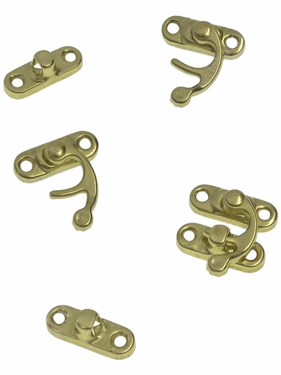 Замки для шкатулок и сундучков 22*25 мм (10 шт) SF-7974 золото №4