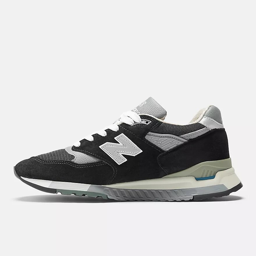 Кроссовки New Balance 998, размер 11 US, black/silver