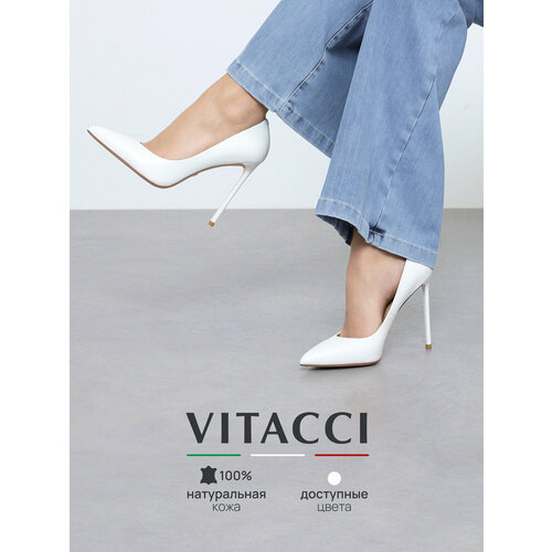 фото Туфли vitacci, размер 37, белый,