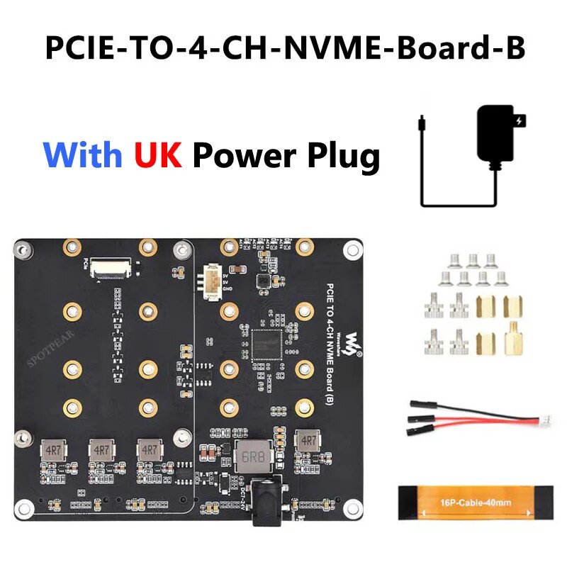 Spotpear Адаптер PCIe для Raspberry Pi 5