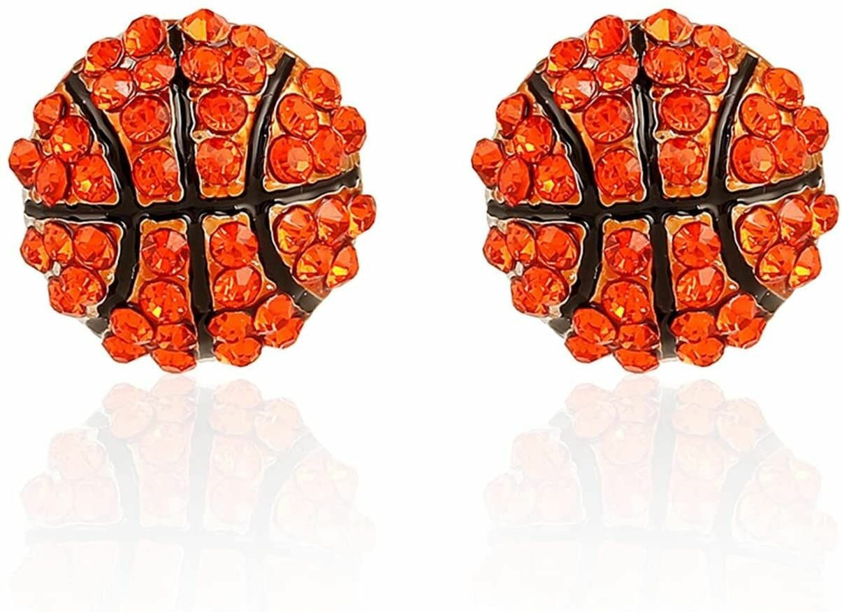 Серьги-баскетбольный мяч: подарки для игроков выпускников и родителей идеи для команды аксессуары для баскетбола.