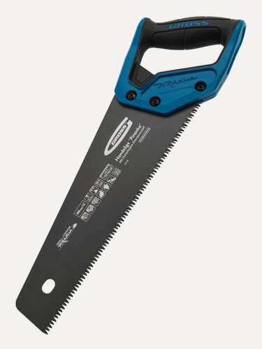 Изображение товара Ножовка по дереву Gross PIRANHA 300 мм, 7 TPI, каленый 3D-зуб, тефлоновое покрытие, двухкомпонентная рукоятка, 24124