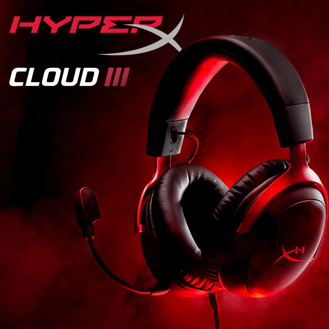 Проводные наушники HyperX Cloud 3 игровые проводные (HyperX Cloud III)