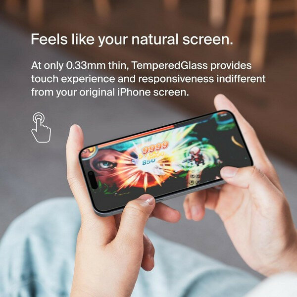 Защитное стекло Belkin ScreenForce TemperedGlass для iPhone 15 Pro Max (2 шт) OVA146zz — фото 1