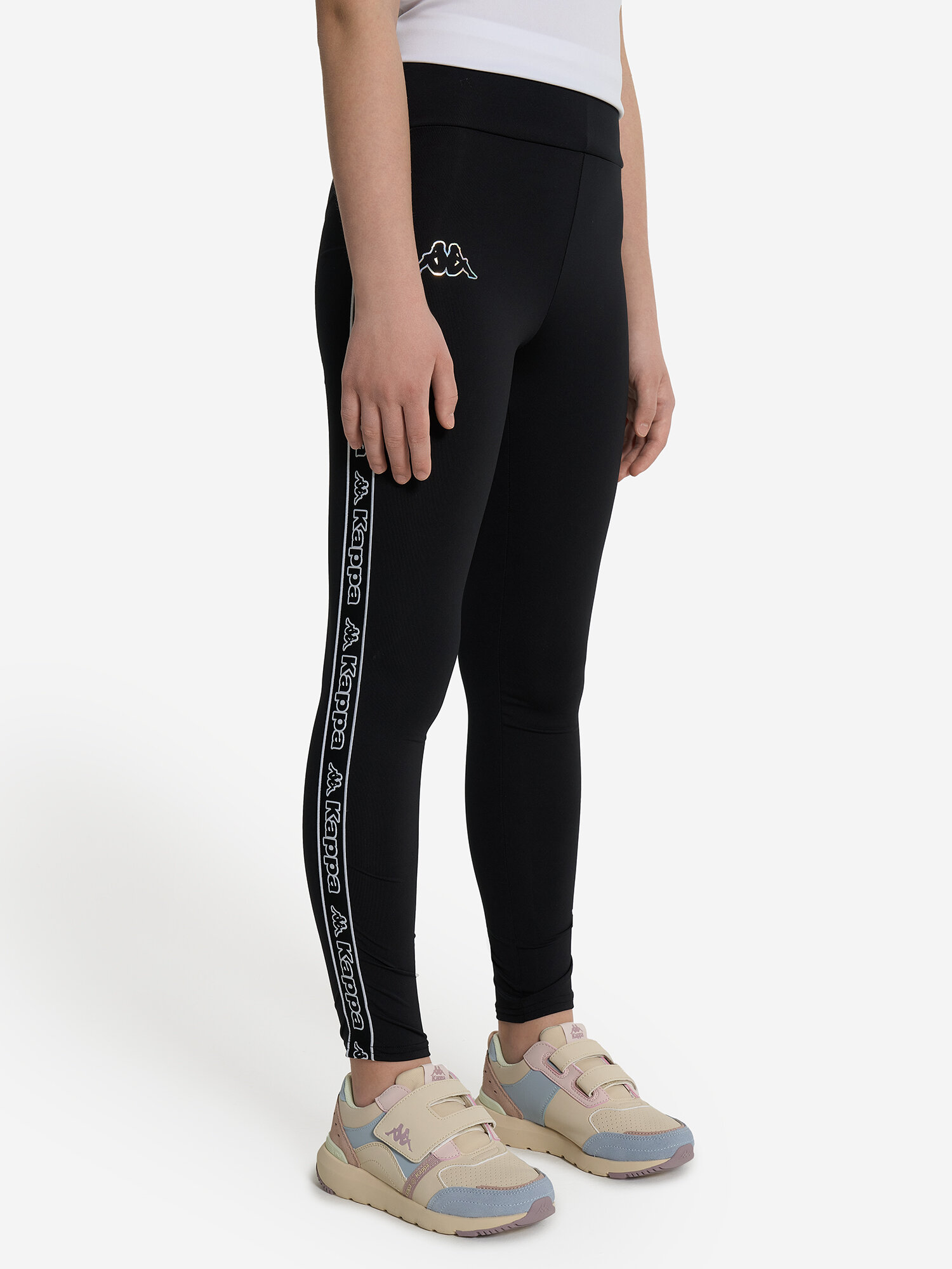 Легинсы спортивные Kappa, размер 158-164, черный — фото 1