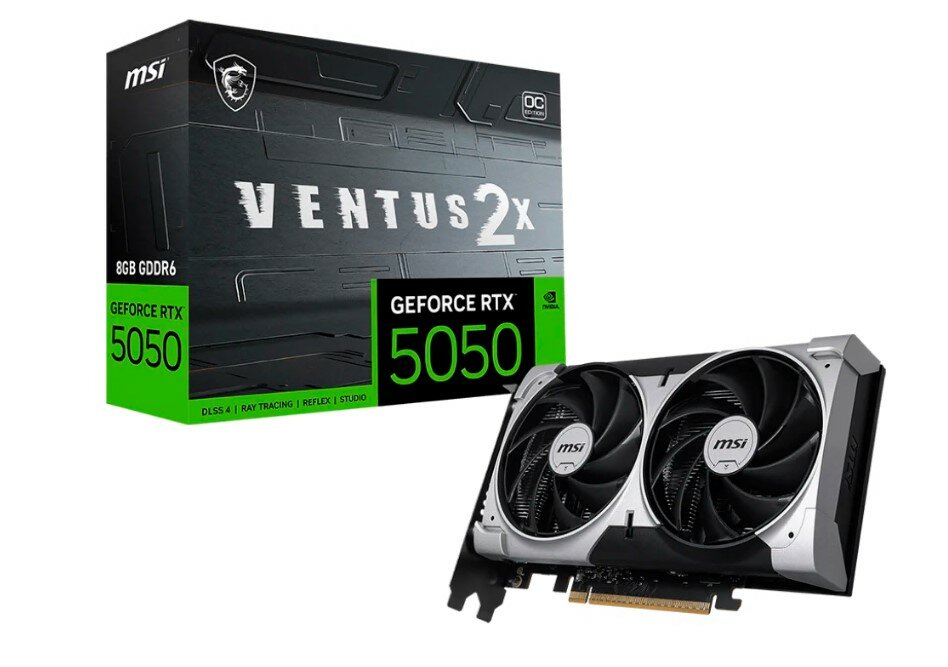 Видеокарта PCIE16 RTX5050 8GB RTX 5050 8G VENTUS 2X OC MSI
