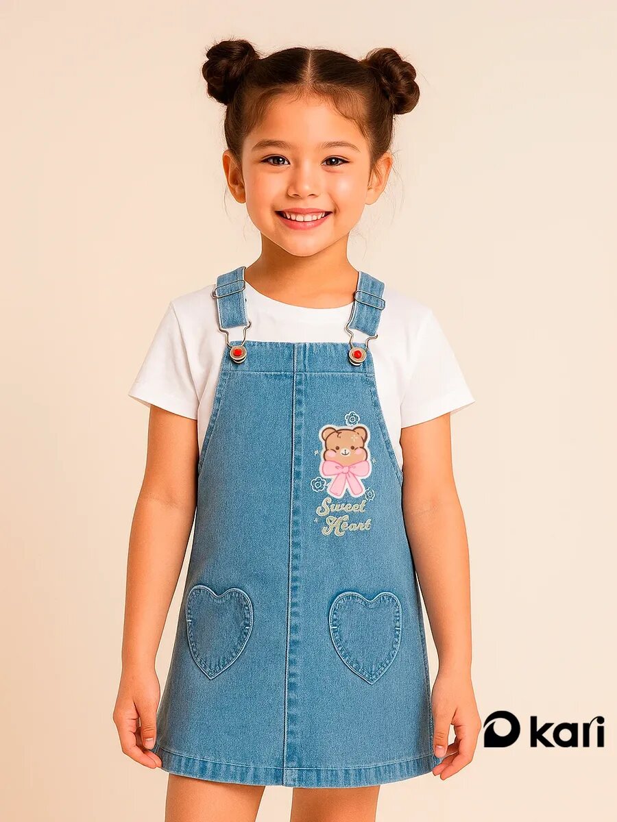 Сарафан Kari Kids размер 5-6 синий