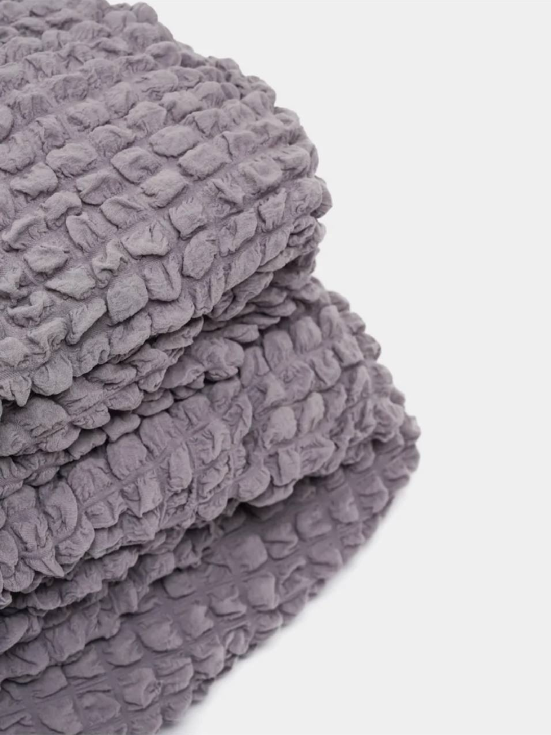 Чехол для кухонного уголка "Лайкра", полиэстер, цвет лавандовый, комплект 3 шт пуфа — фото 1