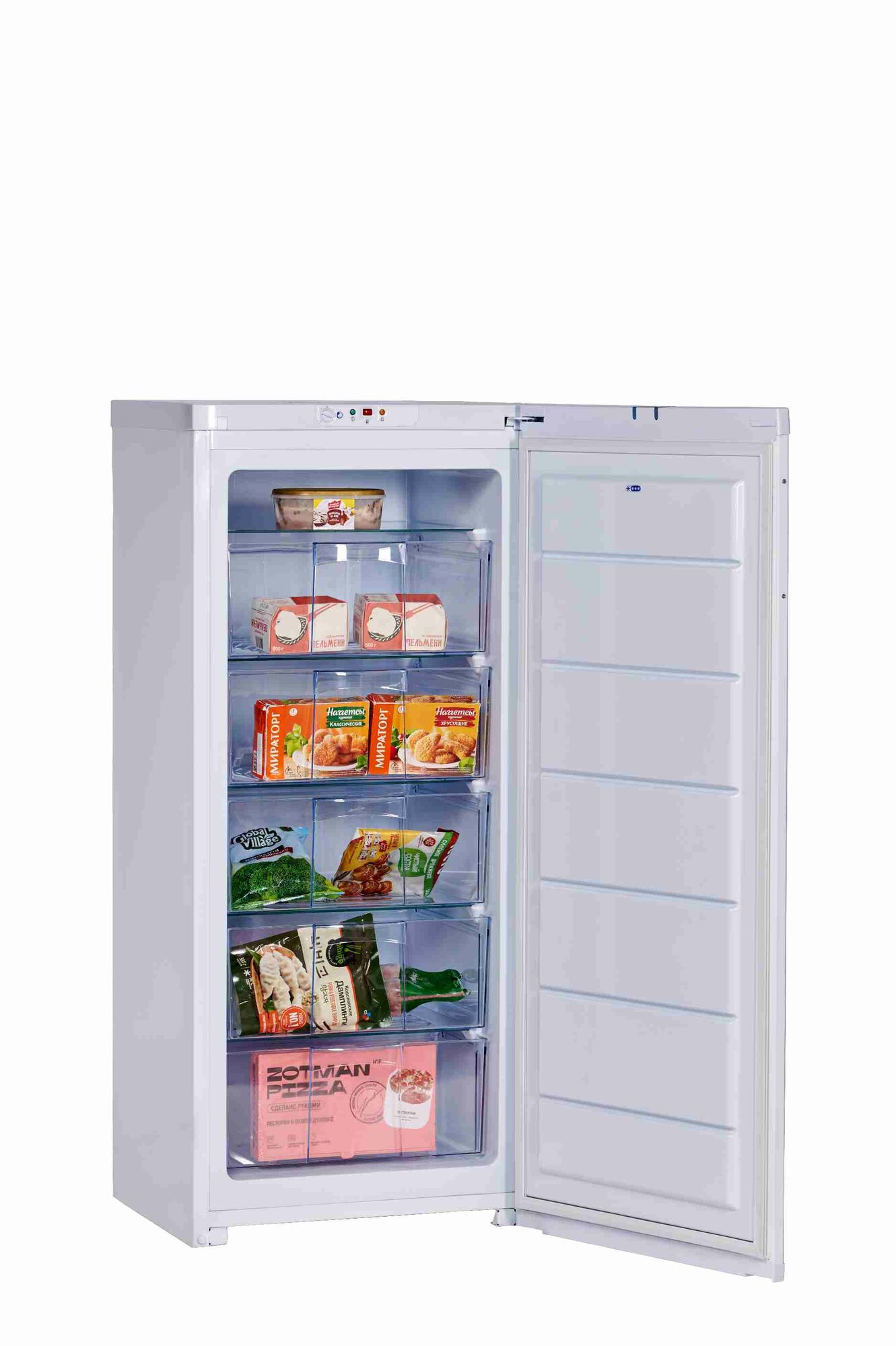 Морозильник Орск 146 В белый 6 ящиков высота 140 см объем 225 литров