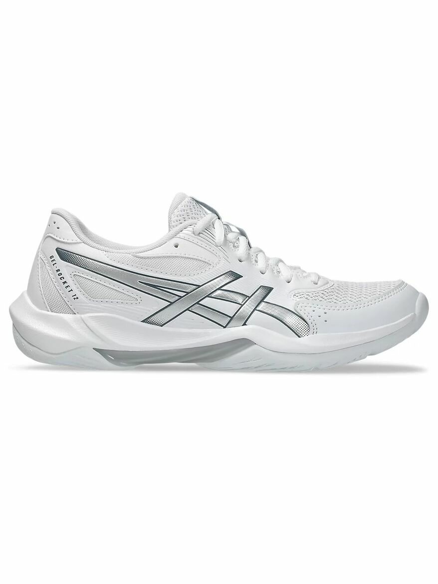 Кроссовки ASICS Gel-Rocket 12, полнота F (EU)/ на среднюю стопу, размер 6.5 US, белый
