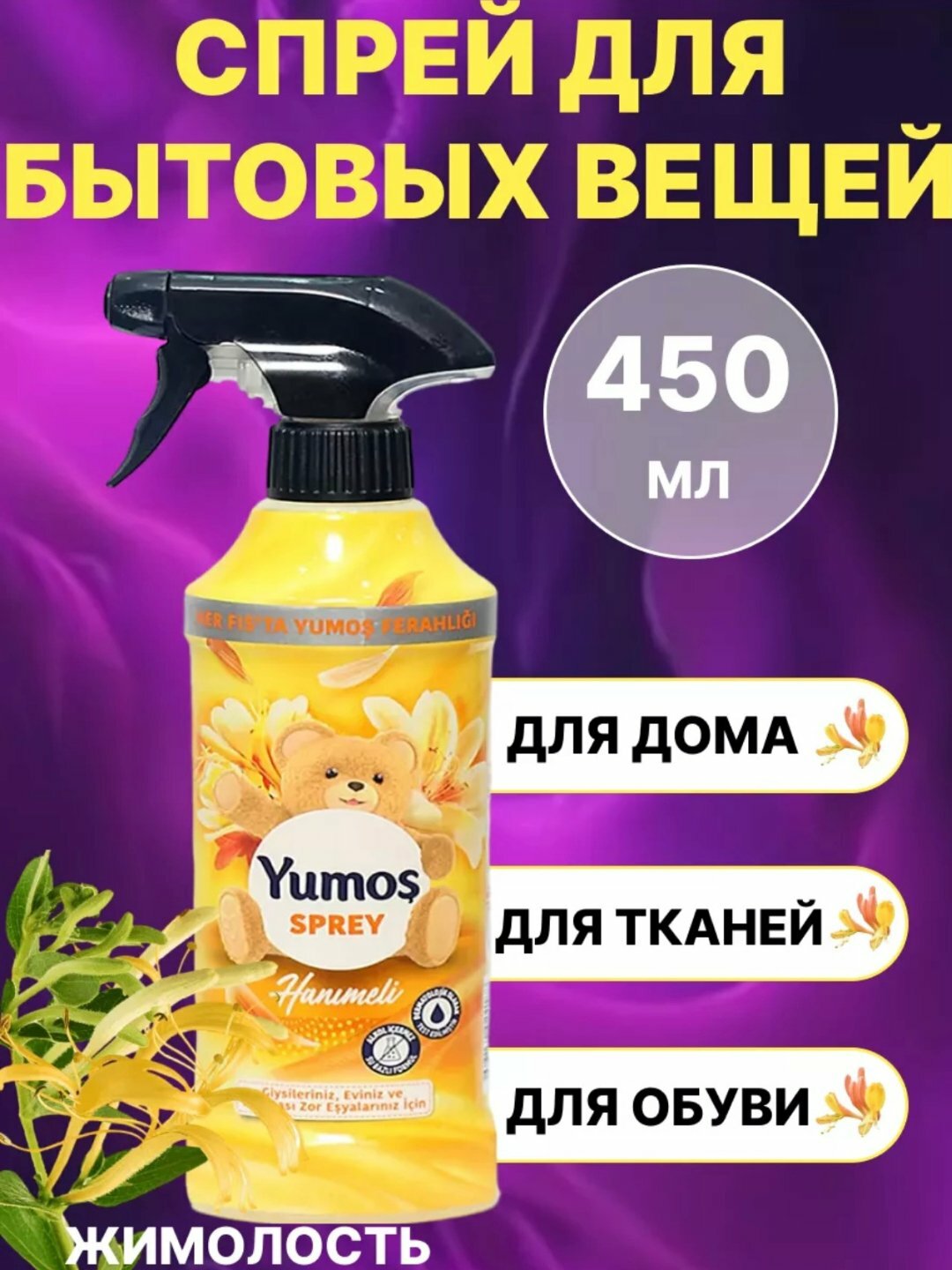 Универсальный спрей, для дома/офиса/магазина/автомобиля, 450мл