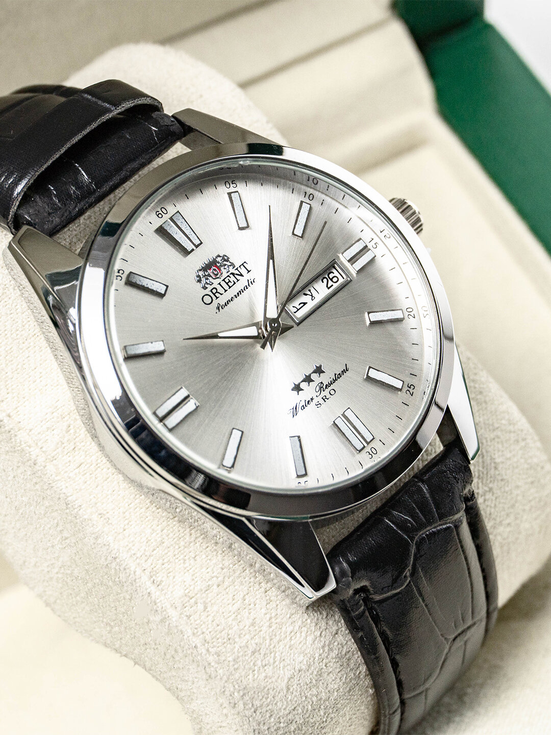 Наручные часы ORIENT Классика, 331833 серебристый/черный — фото 1