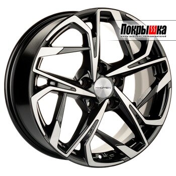 Диски литые Khomen KHW1716 7.0х17/5х112 D66.6 ET49.0, Black-FP
