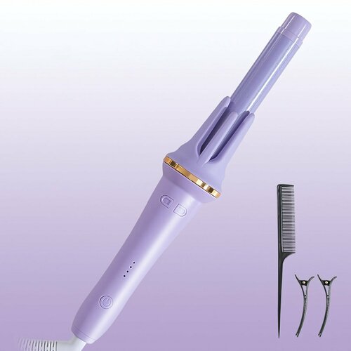 Плойка для завивки волос самозакручивающаяся с ионизацией фиолетовая версия EU 1198₽
