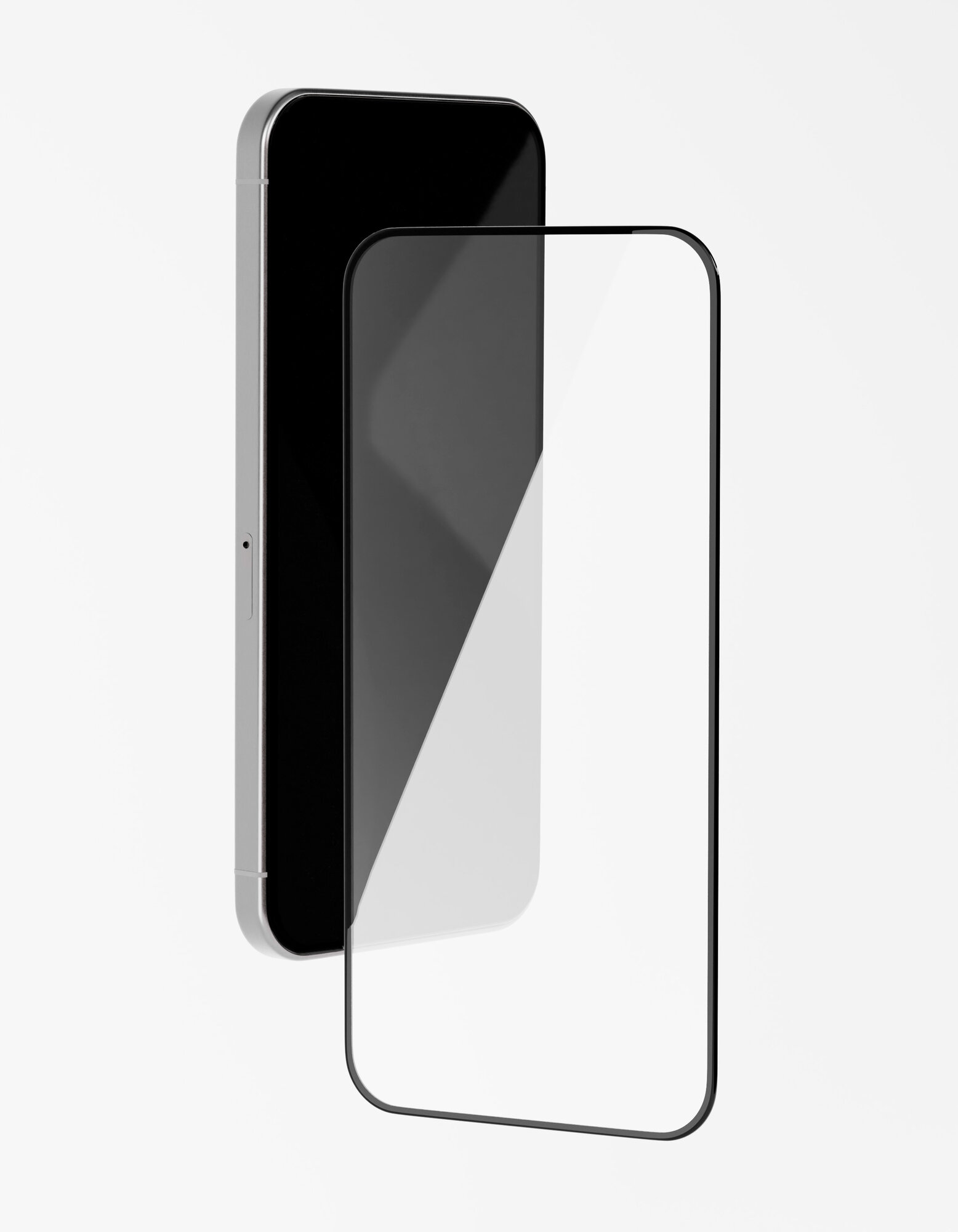 Защитное стекло для Apple iPhone 16 Plus VLP, A-Glass, черная рамка — фото 1