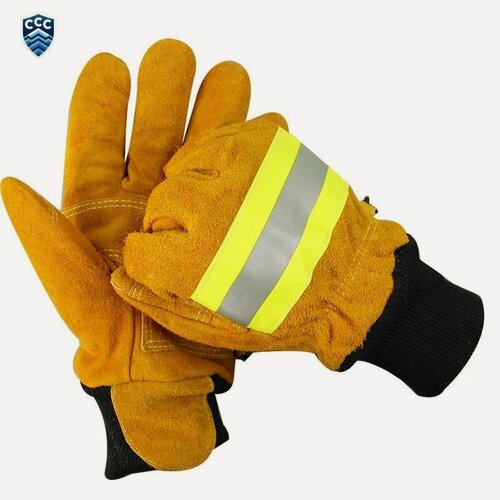 Изображение товара Противопожарные перчатки из воловьей кожи, аварийно-спасательные лесные противопожарные, теплоизоляционные, защищающие от ожогов, огнезащитные и высокотемпературные перчатки