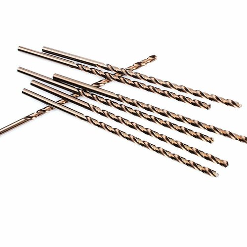 Спиральные сверла IWOWN, кобальтовое покрытие, 200-12 мм, 200 мм, 2.5mm, Круг