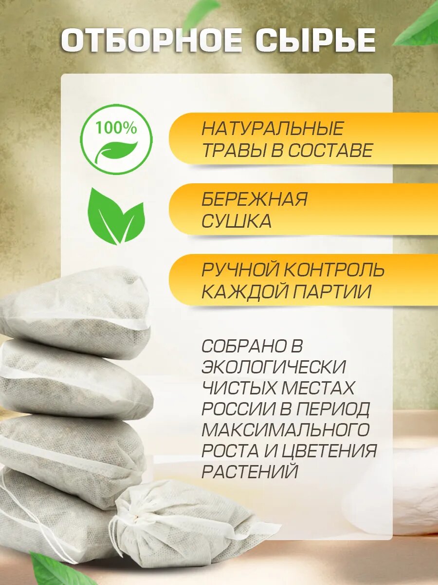 Набор запарок для бани и сауны ПРАВИЛЬНЫЕ ТРАВЫ, полынь, антибактериальный эффект, улучшение кровообращения — фото 1