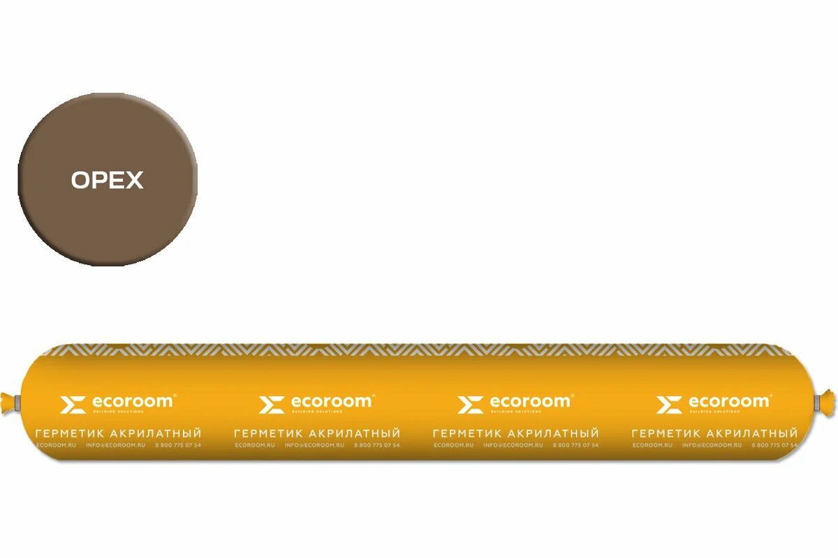 ECOROOM Герметик акриловый AS 16 для дерева  орех  600мл E Герм 7135 орех