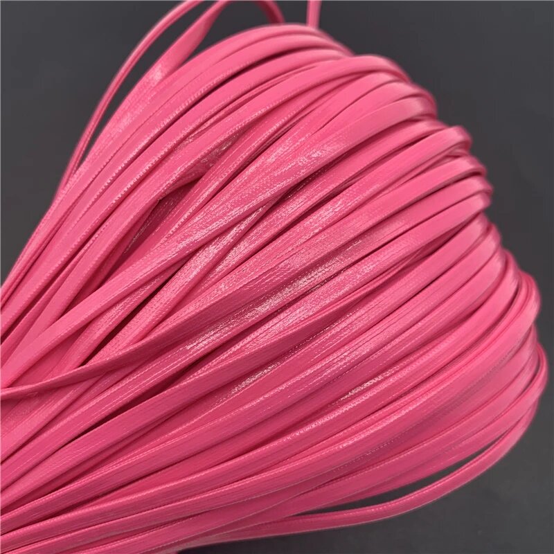 Шнурок из искусственной кожи RYFDBMauve для бижутерии 4mm 5yards, 10