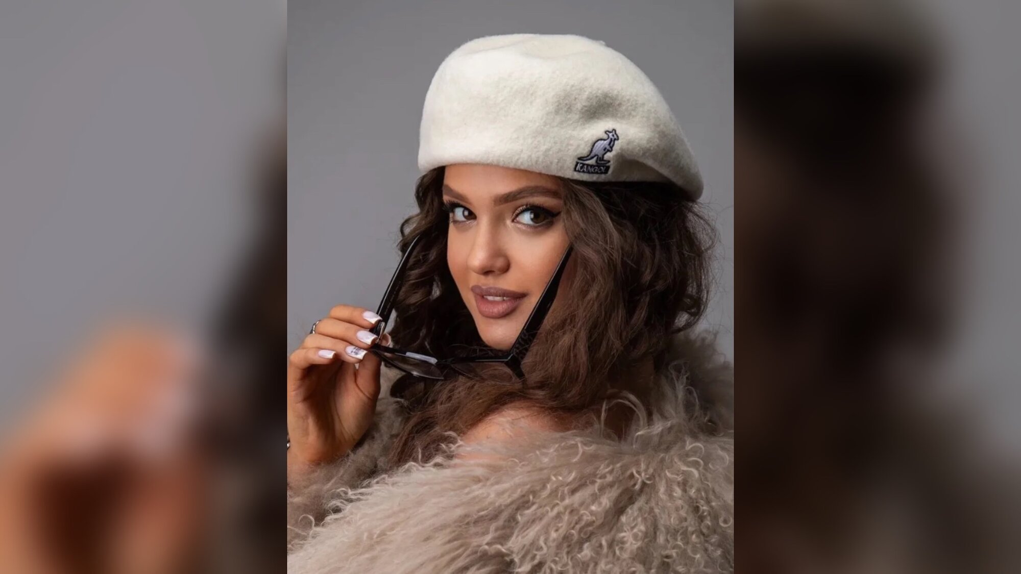 Берет KANGOL для мужчин и женщин, размер L, молочно-белая — фото 1