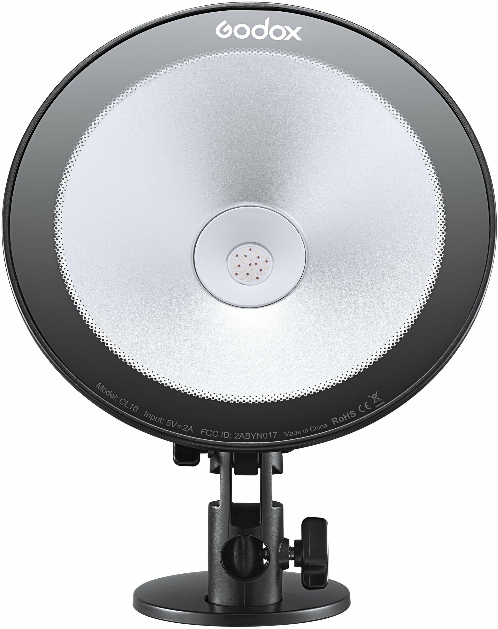 Осветитель Godox CL10, светодиодный, RGB, 10W, пульт ДУ, питание от USB, чёрный