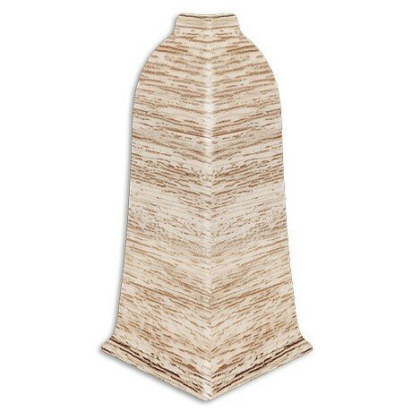 Наружный угол Aberhof ABF60 для плинтуса, 2232 дуб белый (блистер)